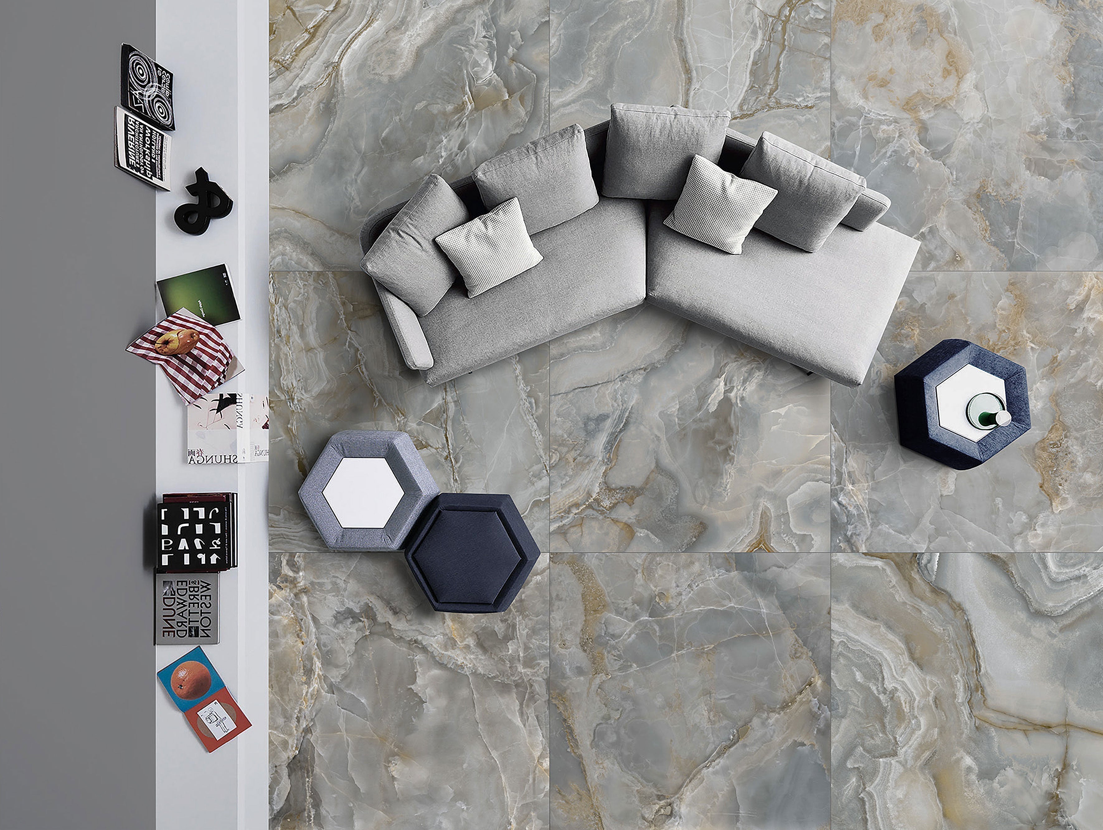 Artstone Onix Astral 60x120 - Polished - Premium Tiles from Kimo Group - Just GH₵360! Shop now at Kimo Group