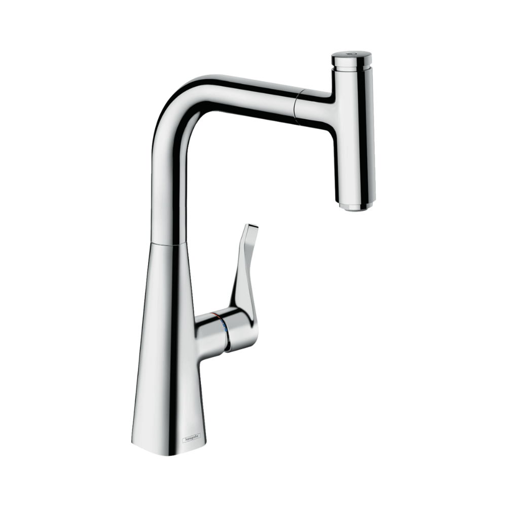 Metris Kitchen Mixer with Pull-out spout - Premium Taps from Hansgrohe - Just GH₵5258! Shop now at Kimo Group