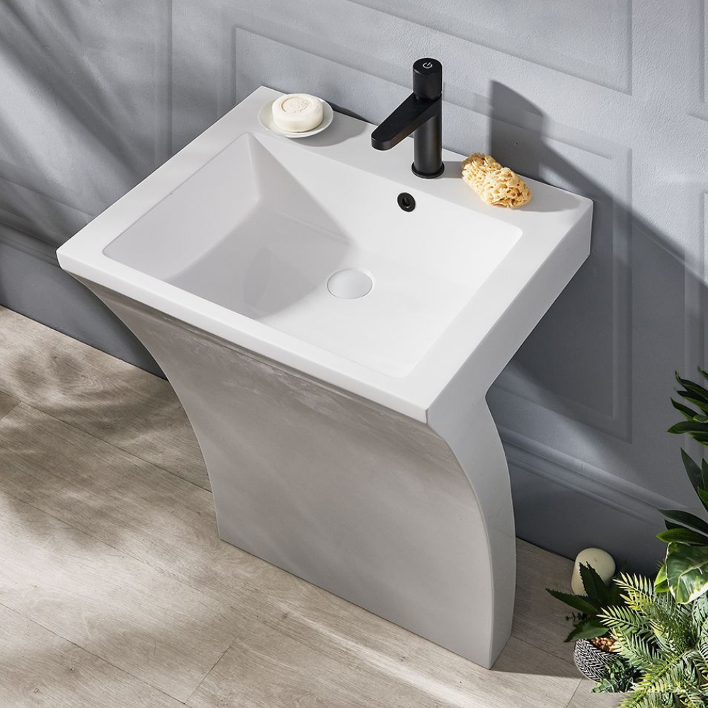 Stefan Floor Stand Basin with Mirror - Premium Basin from Kimo Group - Just GH₵5520! Shop now at Kimo Group