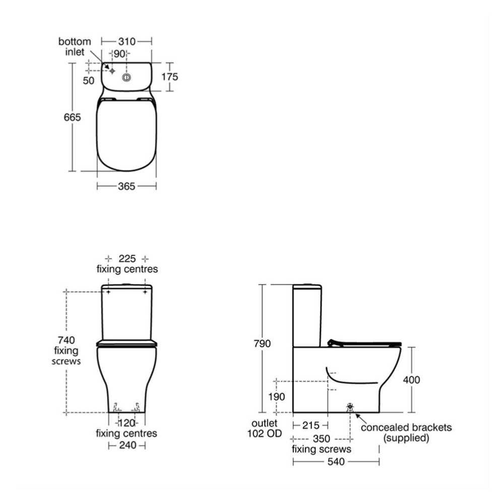 Ideal Standard Tesi WC Back to Wall - Premium Toilets from Ideal Standard - Just GH₵6956! Shop now at Kimo Group