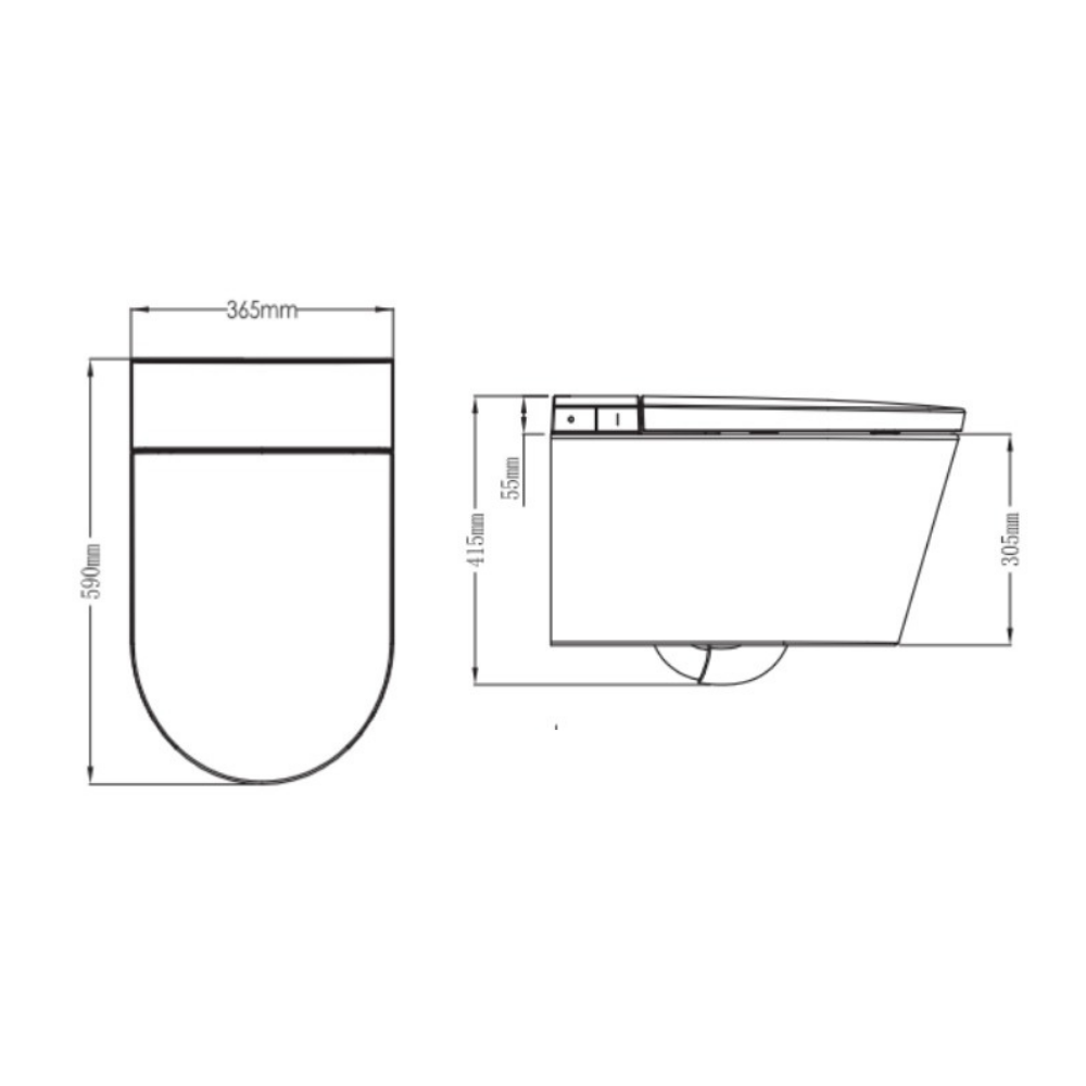 Smart Wall Hung WC - Premium Toilets from Groove - Just GH₵15995! Shop now at Kimo Group