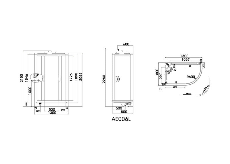 CRW Steam Room AE006 - Premium Steam & Hydro Showers from CRW - Just GH₵41355! Shop now at Kimo Group