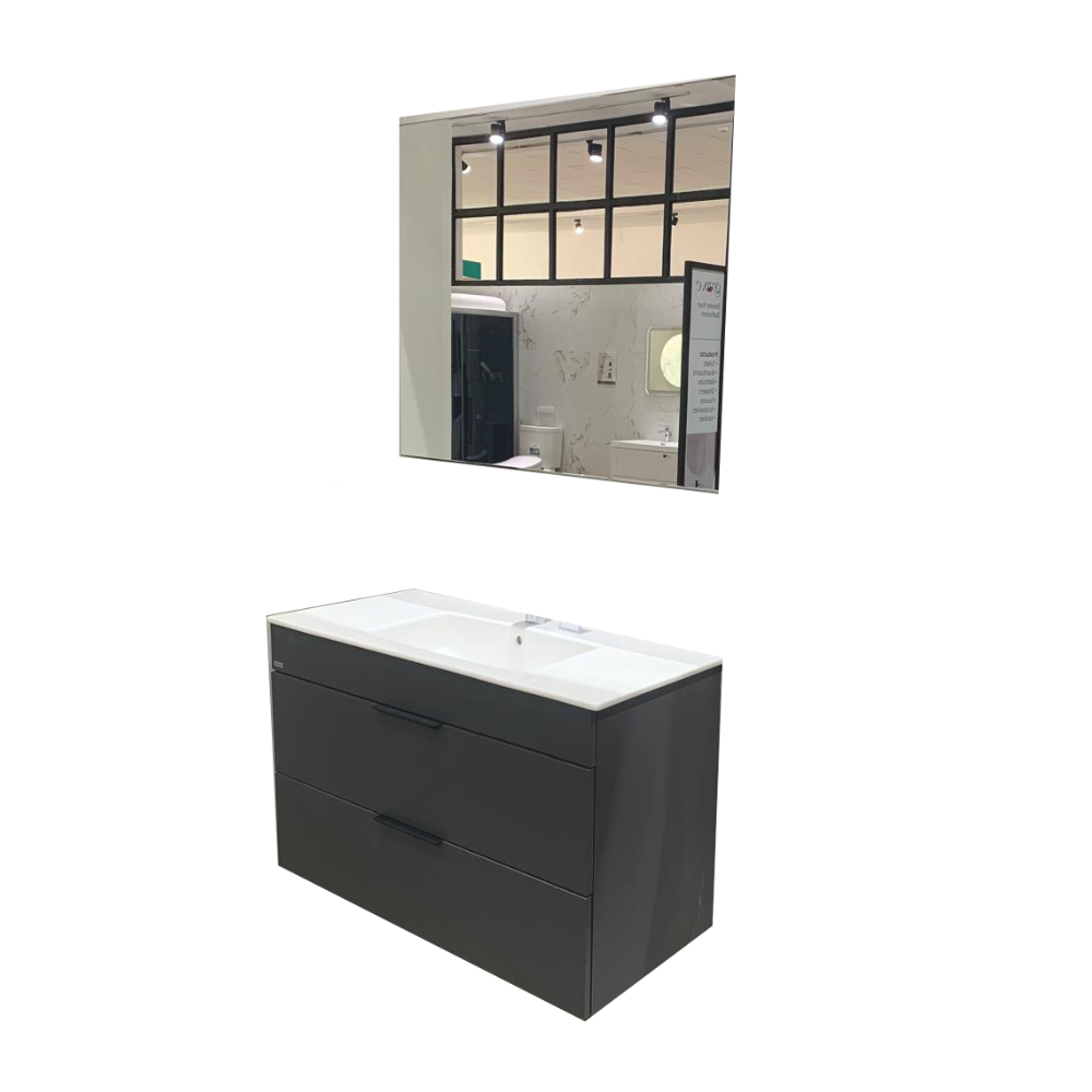 Cube Vanity 2 Drawers - Premium Furniture & Mirrors from Jika - Just GH₵7195! Shop now at Kimo Group