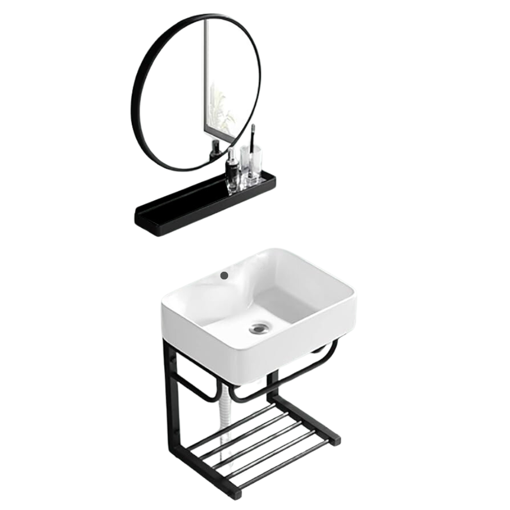 Minimalist Wall-Mounted Vanity Cabinet - Premium Furniture & Mirrors from Everest - Just GH₵1975! Shop now at Kimo Group