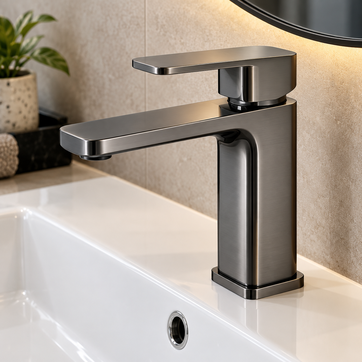 Quadro Basin Mixer - Premium Taps from Groove - Just GH₵1250! Shop now at Kimo Group