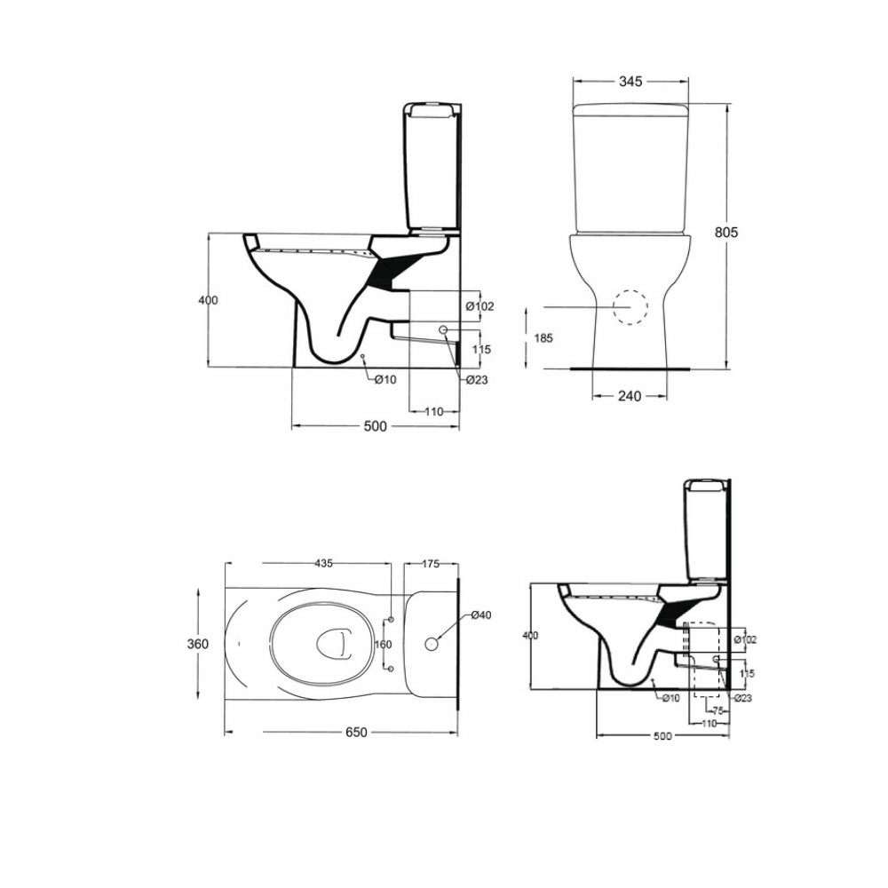 Ideal Standard Plan WC - Premium Toilets from Ideal Standard - Just GH₵3150! Shop now at Kimo Group