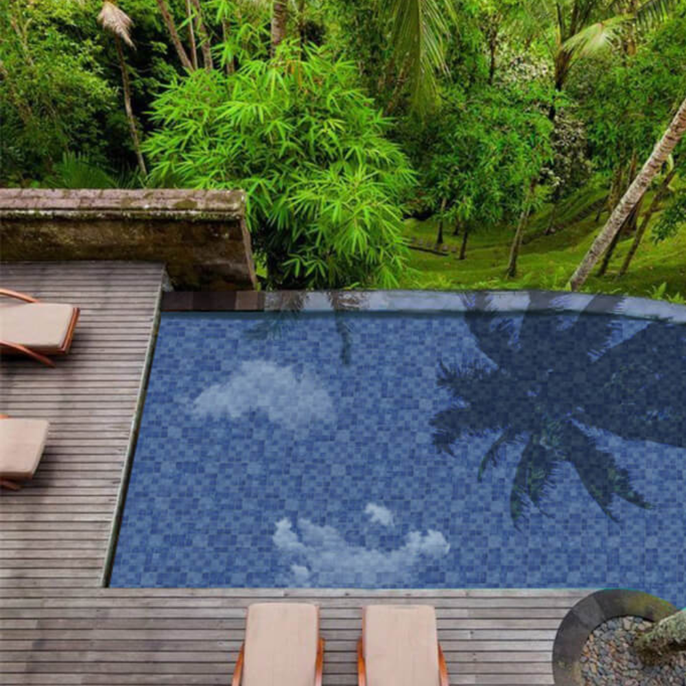 Patterned Blue Mosaic Tile - Premium Tiles from Kimo Group - Just GH₵92! Shop now at Kimo Group