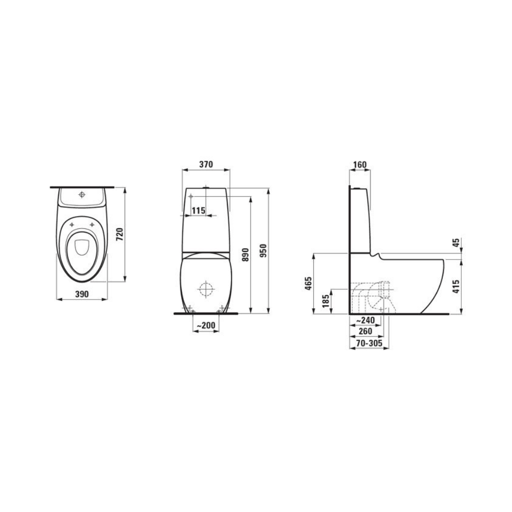 Alessi Floor Standing WC - Premium Toilets from Laufen - Just GH₵29950! Shop now at Kimo Group