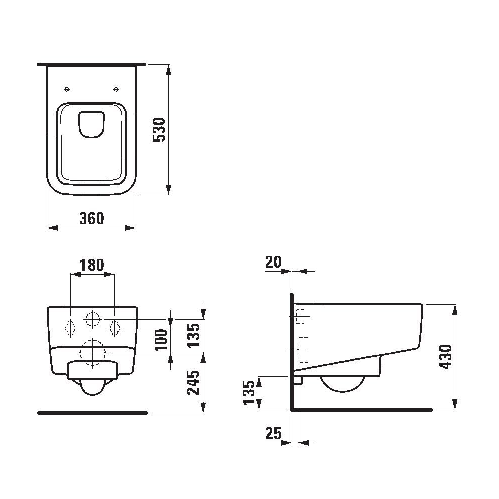 Laufen Pro S Wall Hung WC - Premium Toilets from Laufen - Just GH₵2995! Shop now at Kimo Group