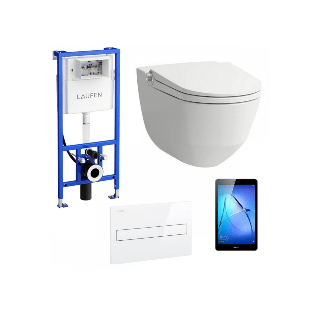 Riva Wall Hung WC with Tank - Premium Toilets from Laufen - Just GH₵64450! Shop now at Kimo Group
