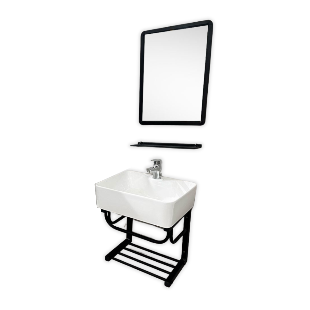 Minimalist Wall-Mounted Vanity Cabinet - Premium Furniture & Mirrors from Everest - Just GH₵1750! Shop now at Kimo Group