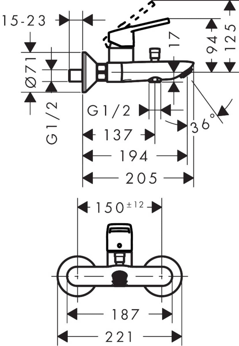 Logis Loop Bath Mixer - Premium Showers from Hansgrohe - Just GH₵1840! Shop now at Kimo Group
