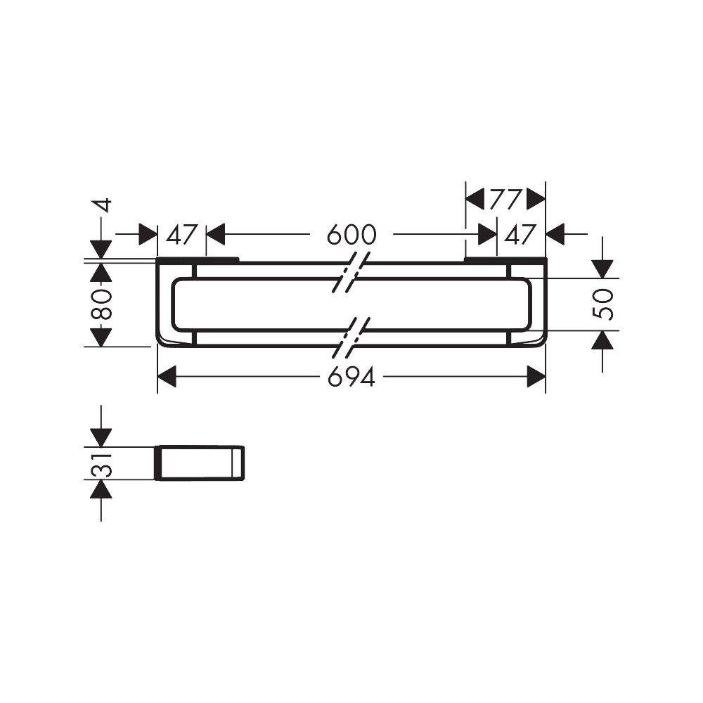 Axor Uni Towel Rail - Premium Accessories from Axor - Just GH₵2618! Shop now at Kimo Group