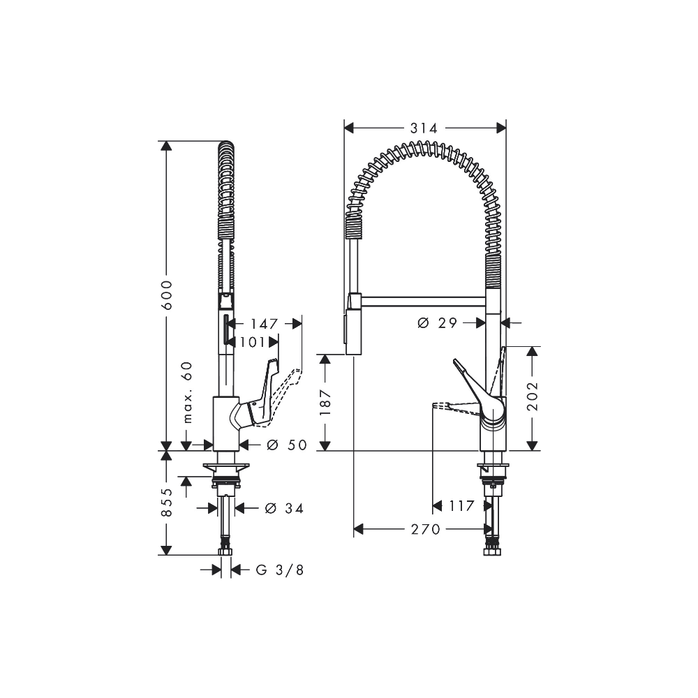 Cento XXL Kitchen Mixer - Premium Kitchen from Hansgrohe - Just GH₵6990! Shop now at Kimo Group