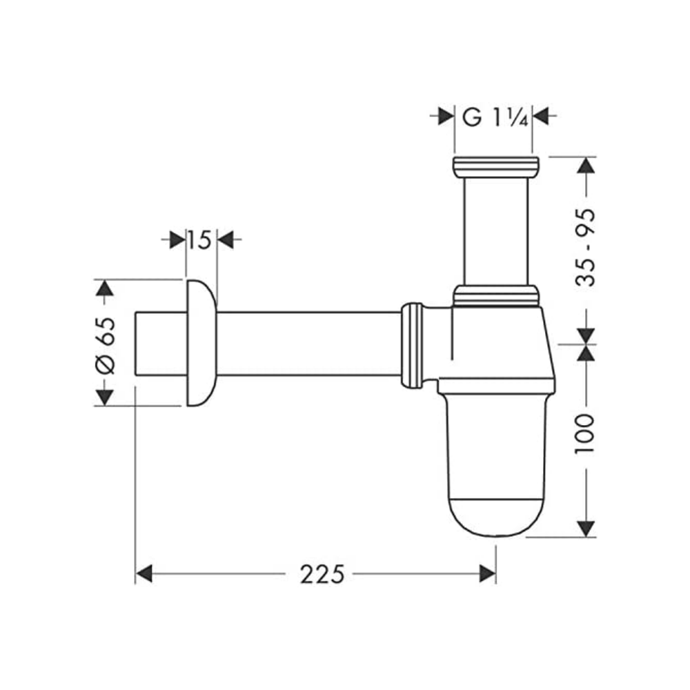 Garrafa Chrome Bottle Trap - Premium Accessories from Ctesi - Just GH₵405! Shop now at Kimo Group