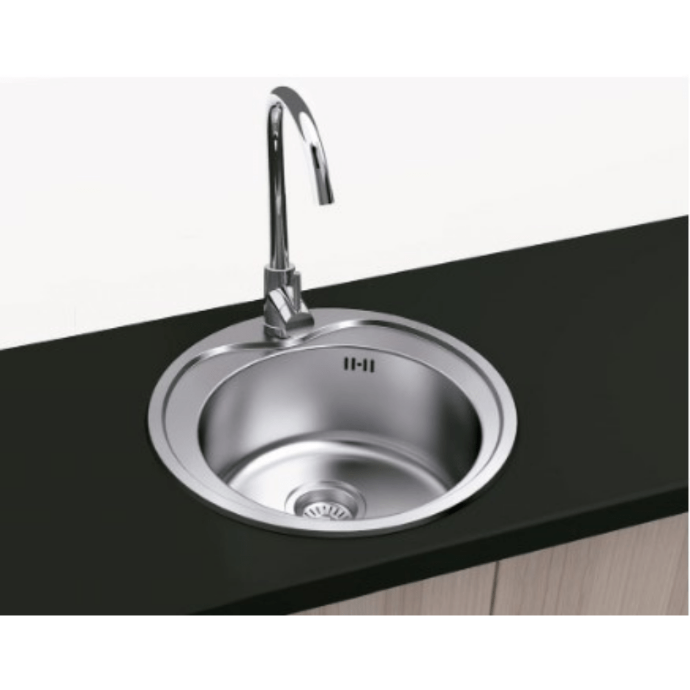 Inset Kitchen Sink Round Bowl - Premium Kitchen from Ctesi - Just GH₵395! Shop now at Kimo Group