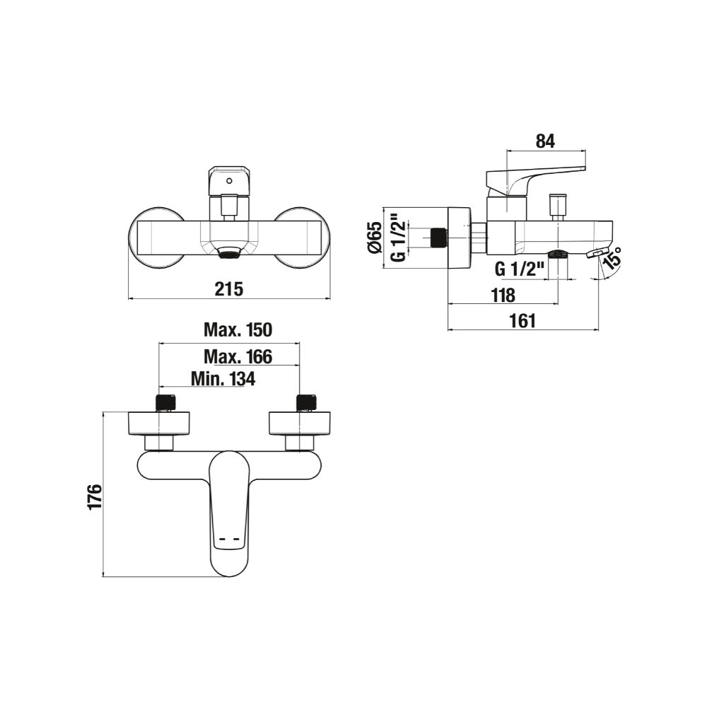Cubito-N Bath Mixer - Premium Showers from Jika - Just GH₵2148! Shop now at Kimo Group