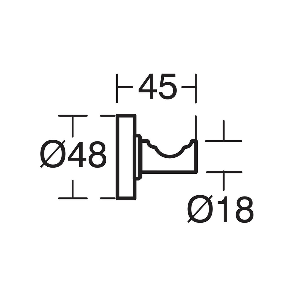 Iom Robe Hook - Premium Accessories from Ideal Standard - Just GH₵94.50! Shop now at Kimo Group