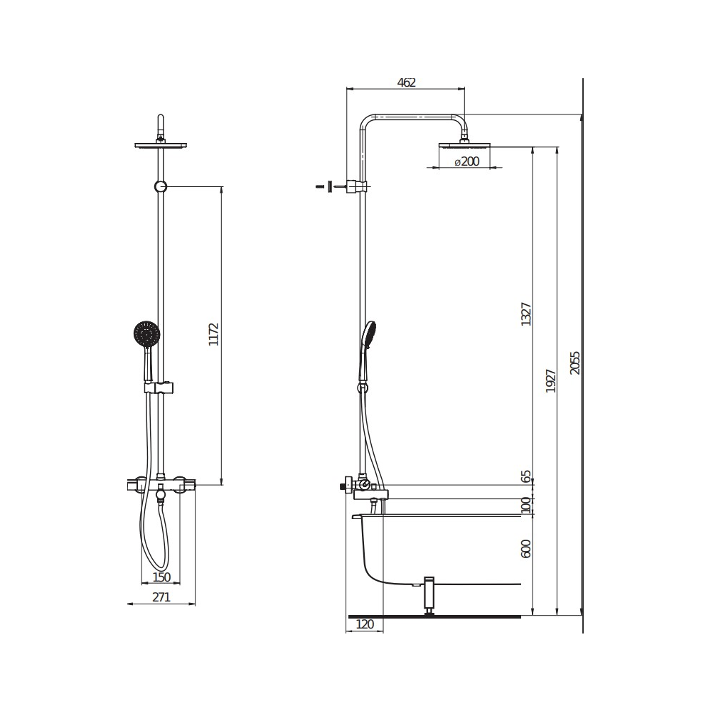 Jika Mio Showerpipe - Premium Showers from Jika - Just GH₵5750! Shop now at Kimo Group