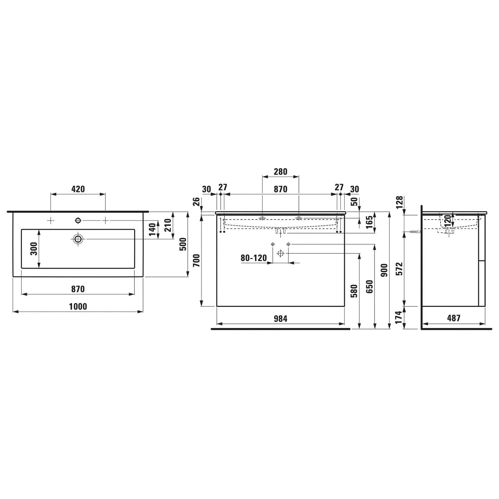 Kartell Vanity Cabinet - Premium Furniture & Mirrors from Laufen - Just GH₵14950! Shop now at Kimo Group