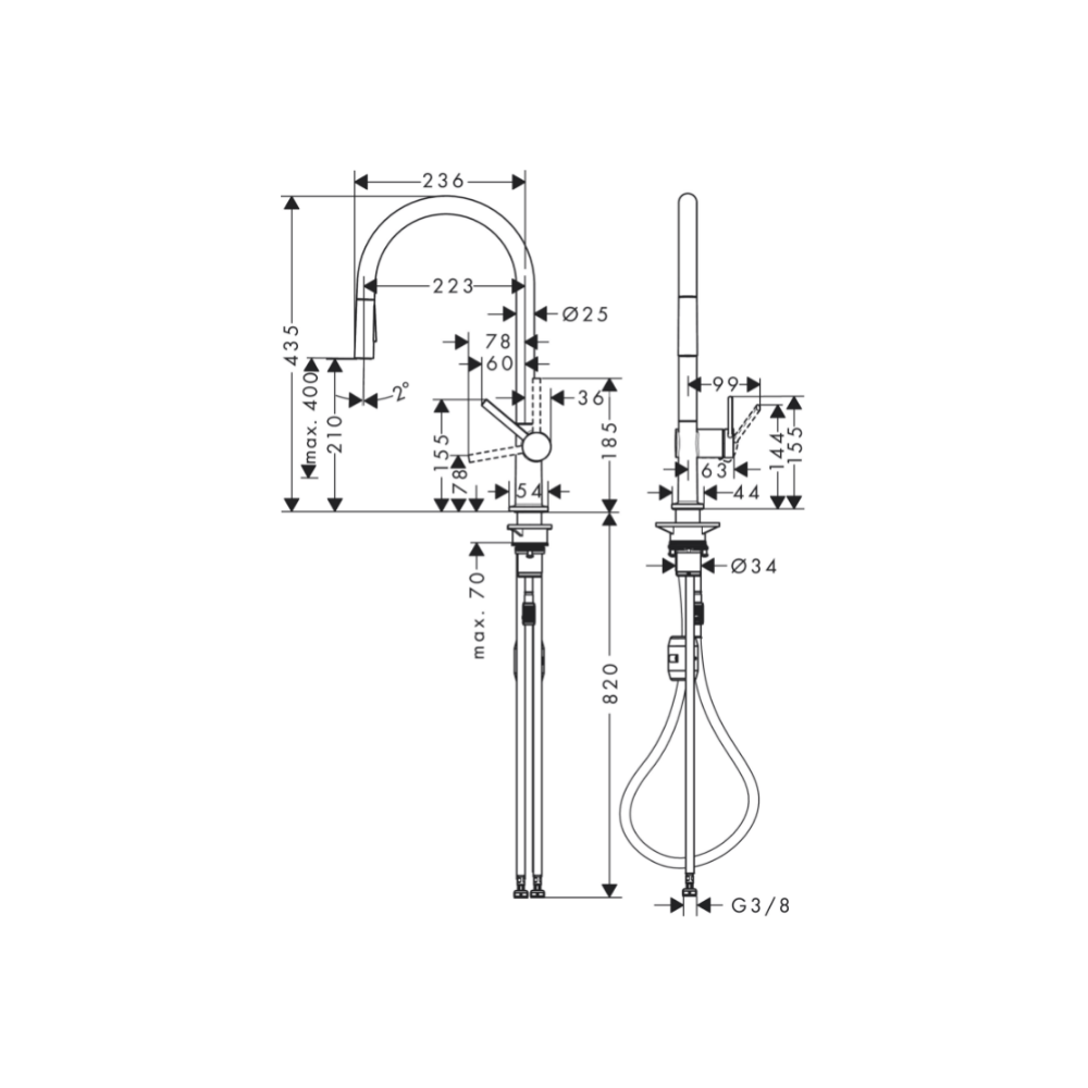Talis M54 210 Kitchen Mixer - Premium Kitchen from Hansgrohe - Just GH₵6795! Shop now at Kimo Group
