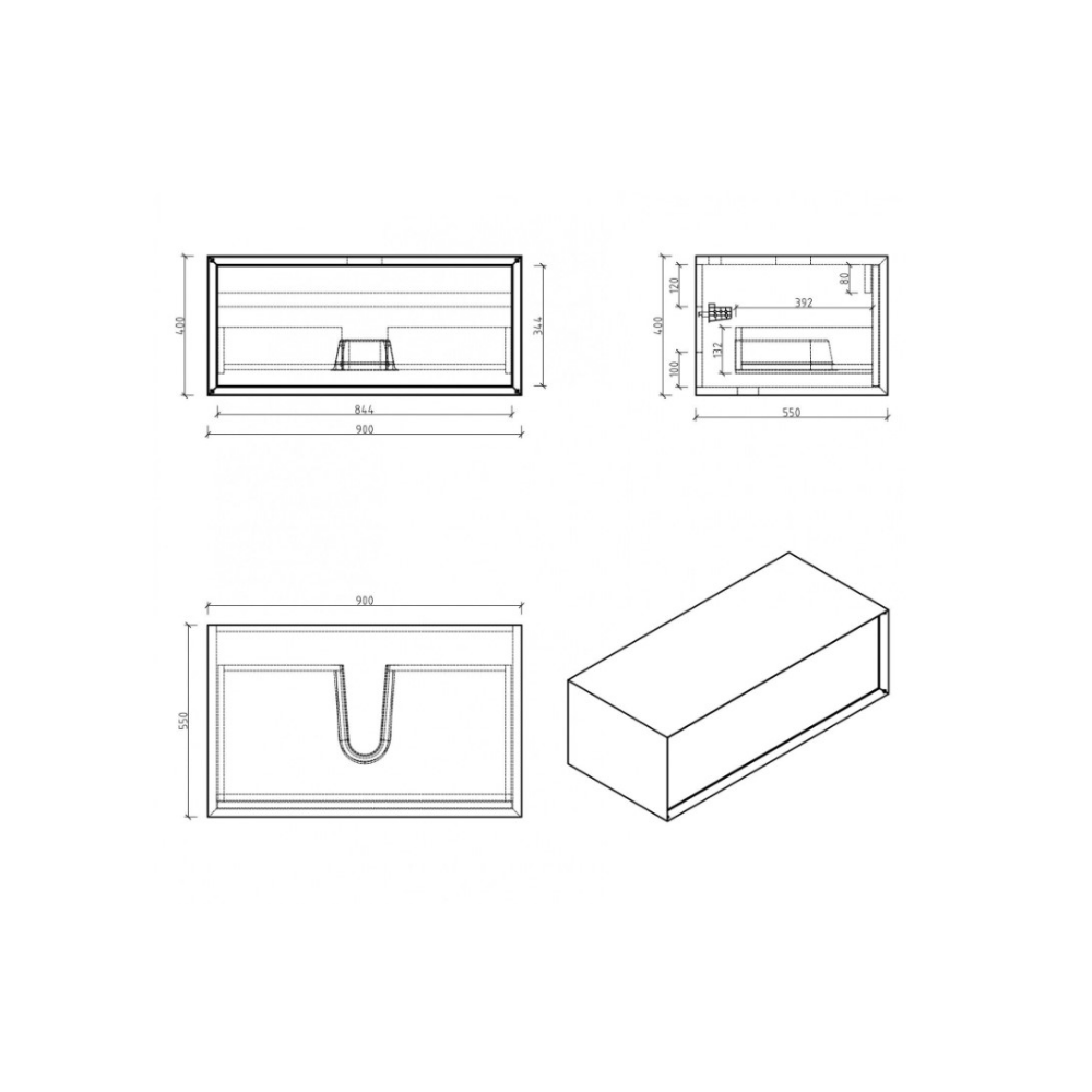 Fiona Vanity Cabinet 75cm - Premium Furniture & Mirrors from Tona - Just GH₵3840! Shop now at Kimo Group