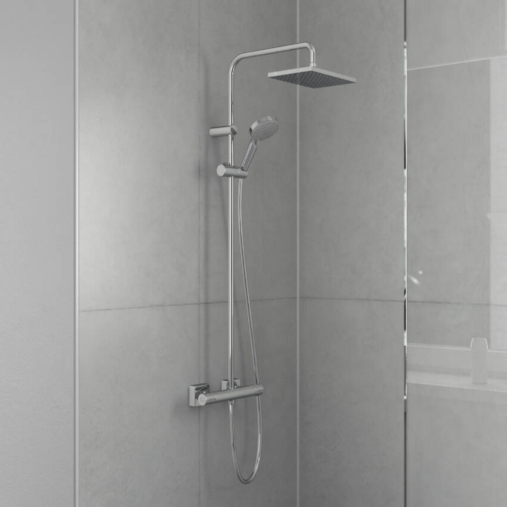 Vernis Shape Showerpipe - Premium Showers from Hansgrohe - Just GH₵6250! Shop now at Kimo Group