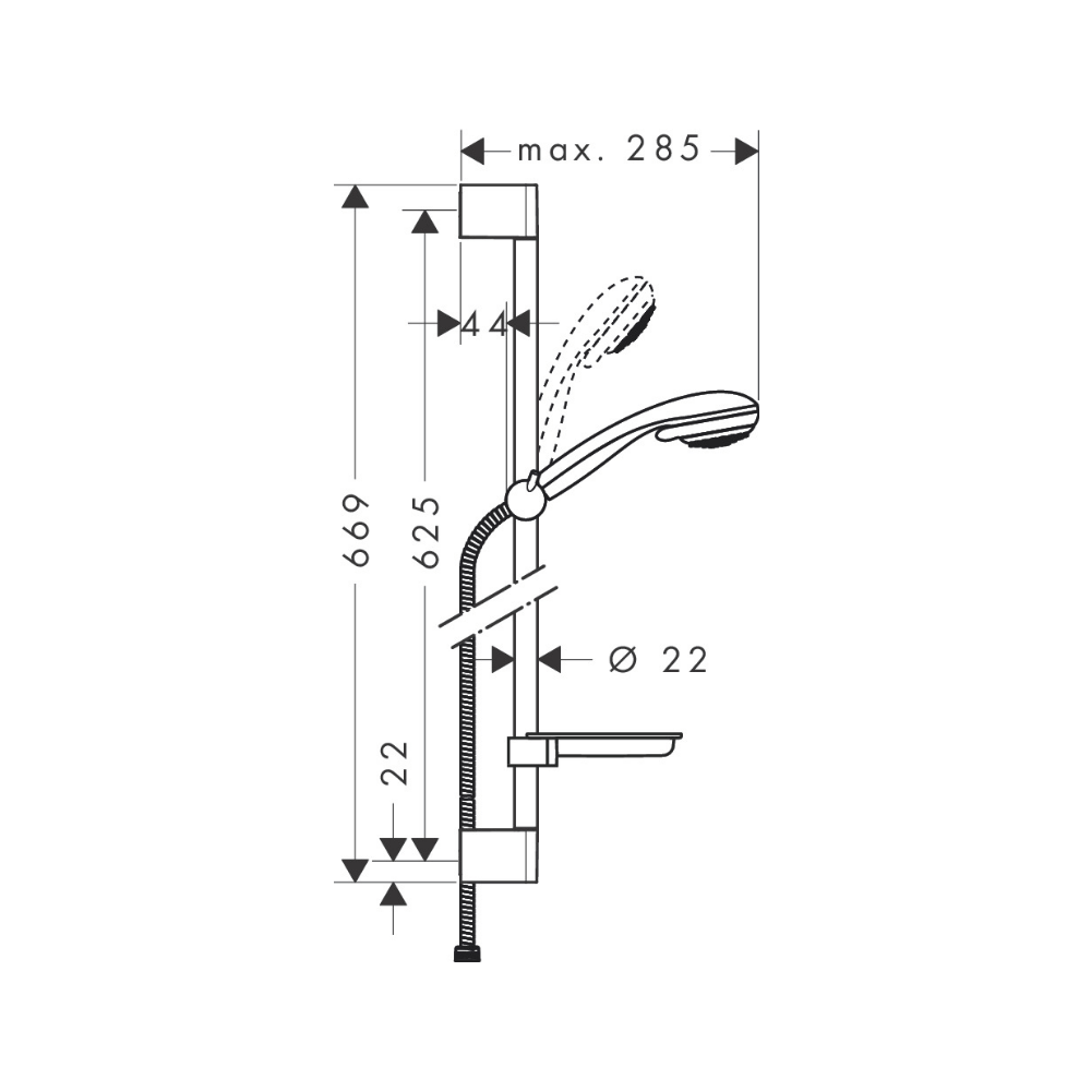 Crometta 85 Vario Shower Set - Premium Showers from Hansgrohe - Just GH₵495! Shop now at Kimo Group