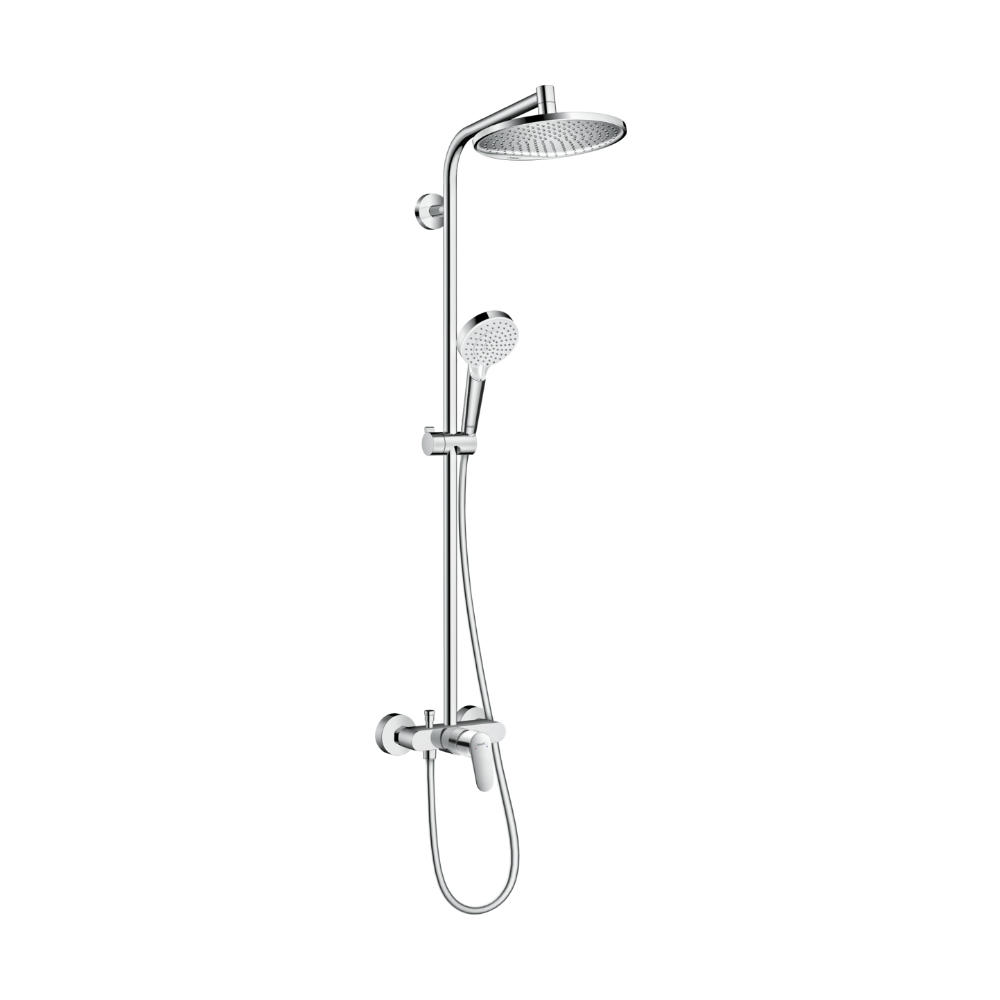 Crometta S 240 1jet Thermostat Showerpipe - Premium Showers from Hansgrohe - Just GH₵11285! Shop now at Kimo Group