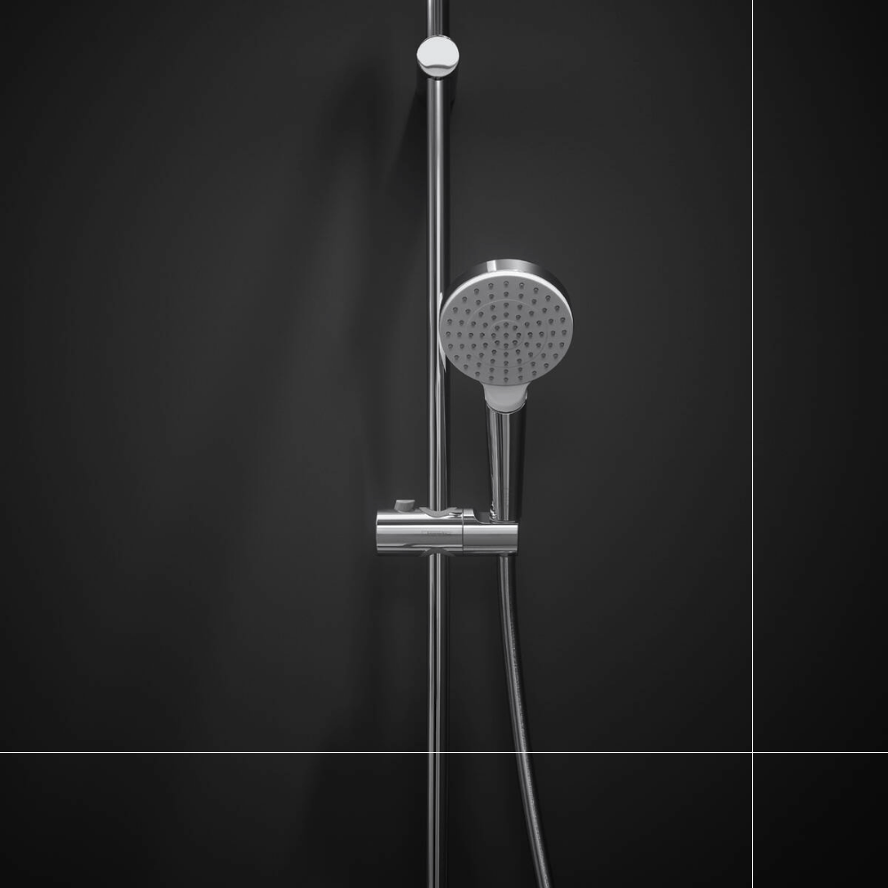 Crometta 100 Shower Set with 90cm Bar - Premium Showers from Hansgrohe - Just GH₵895! Shop now at Kimo Group