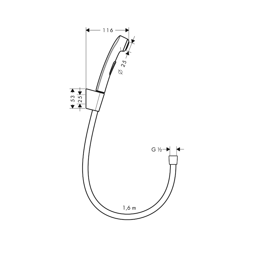 Hansgrohe Trigger Spray Plastic - Premium Showers from Hansgrohe - Just GH₵595! Shop now at Kimo Group