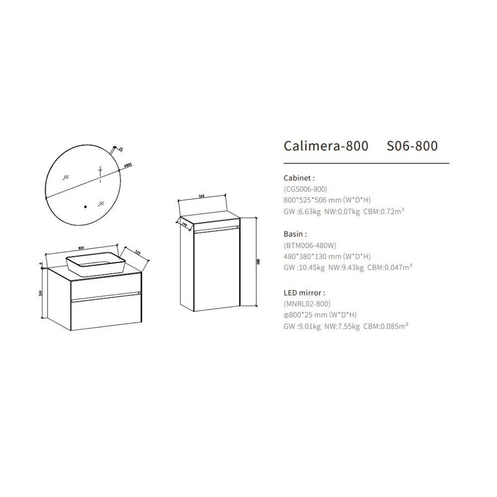 Calimera Vanity Cabinet - Premium Furniture & Mirrors from Tona - Just GH₵15195! Shop now at Kimo Group