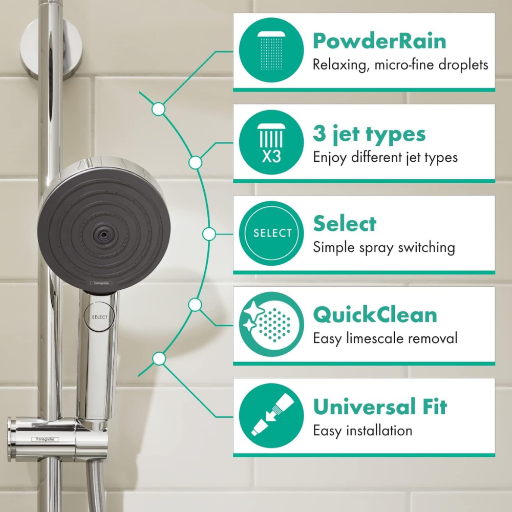 Talis x Pulsify Shower Combo - Premium Showers from Hansgrohe - Just GH₵4950! Shop now at Kimo Group