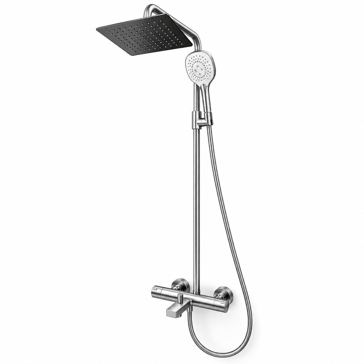 Alpine Thermostatic Shower Pipe with 3-Function Hand Shower - Premium Showers from Groove - Just GH₵5500! Shop now at Kimo Group