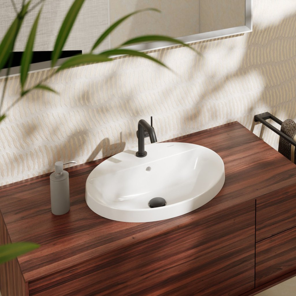 Xuniva D Counter Drop-In Basin 55cm - Premium Basin from Hansgrohe - Just GH₵1365! Shop now at Kimo Group