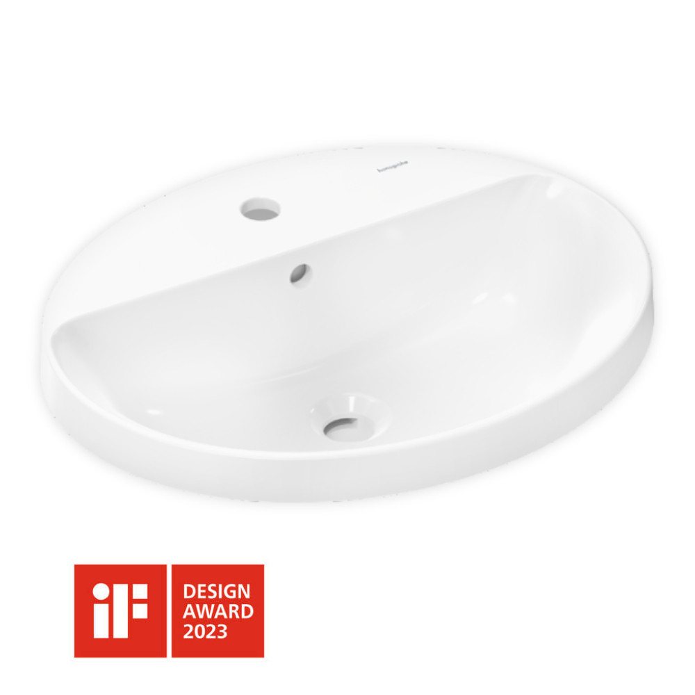 Xuniva D Counter Drop-In Basin 55cm - Premium Basin from Hansgrohe - Just GH₵1365! Shop now at Kimo Group