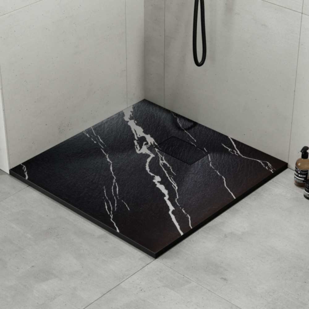 Shower Tray - Marble Black - Premium Showers from Kimo Group - Just GH₵1650! Shop now at Kimo Group