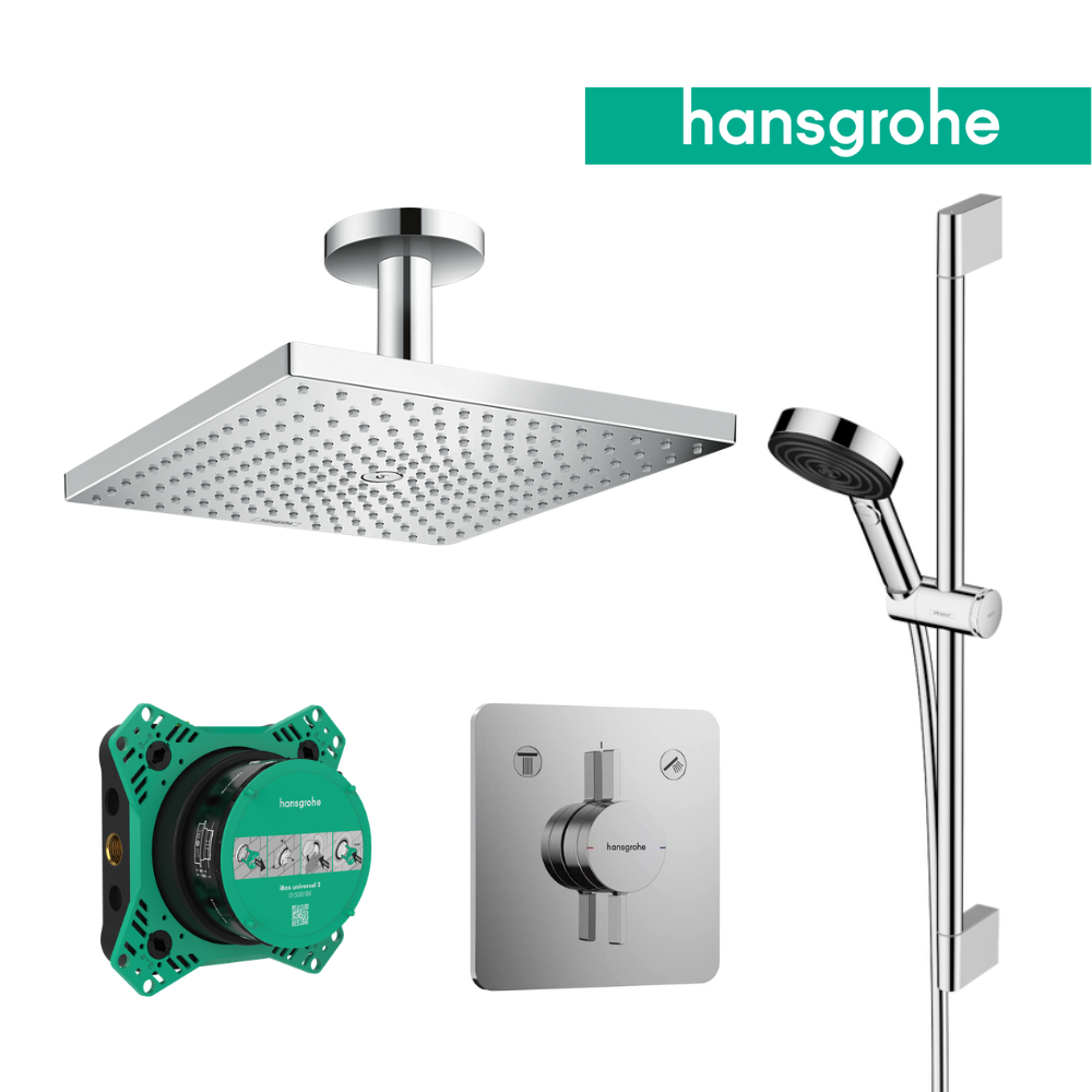 Raindance X Pulsify Concealed Shower Combo - Premium Showers from Hansgrohe - Just GH₵12000! Shop now at Kimo Group