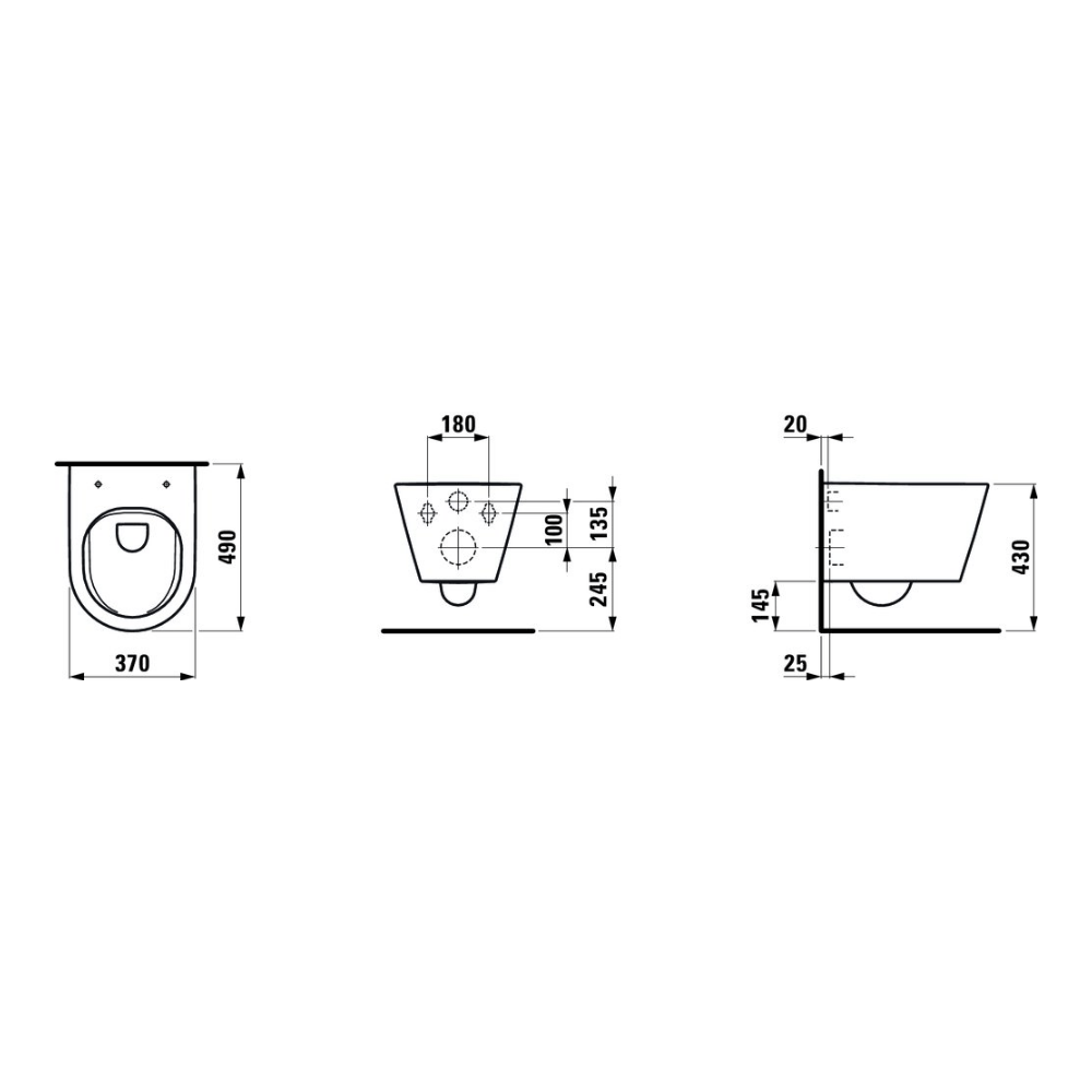 Kartell Wall Hung WC Rimless - Premium Toilets from Laufen - Just GHS6950! Shop now at Kimo in Ghana