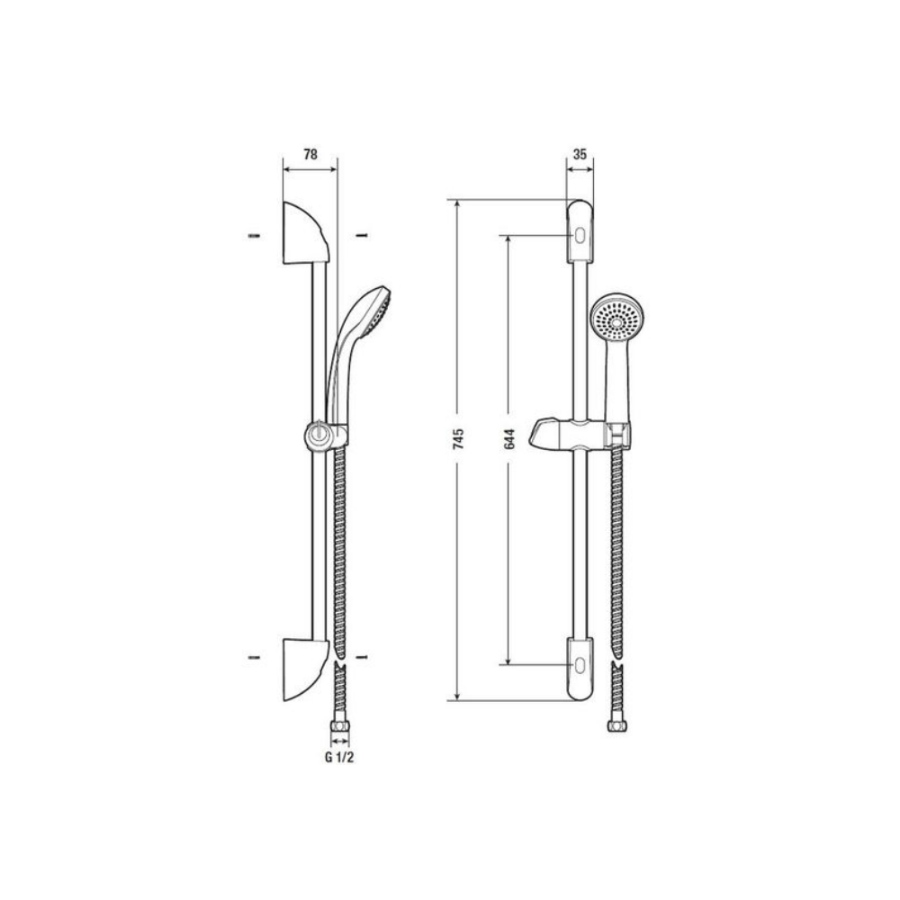 Jika Rio Shower Set - Premium Showers from Jika - Just GHS495! Shop now at Kimo in Ghana
