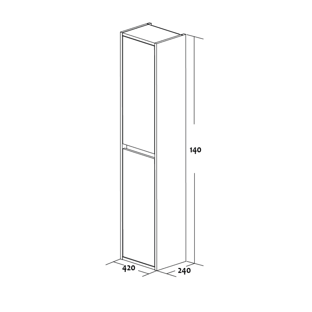 Pure Tall Cabinet - Premium Furniture & Mirrors from Ctesi - Just GHS1950! Shop now at Kimo in Ghana