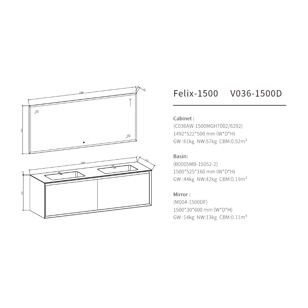 Felix Vanity Cabinet - Premium Furniture & Mirrors from Tona - Just GHS12995! Shop now at Kimo in Ghana