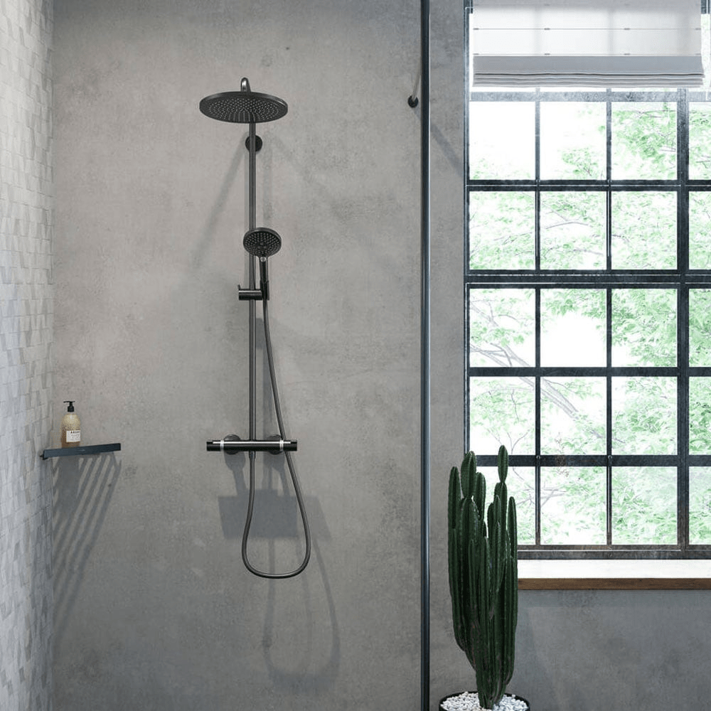 Croma Select S 280 1jet Thermostat Showerpipe - Premium Showers from Hansgrohe - Just GHS13950! Shop now at Kimo in Ghana