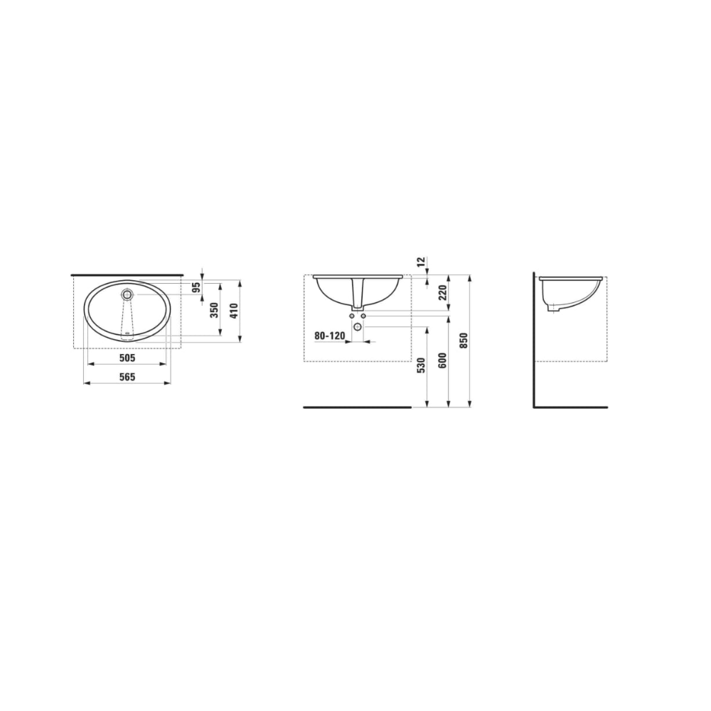 Lipsy Undermount Basin - Premium Basins from Laufen - Just GHS950! Shop now at Kimo in Ghana