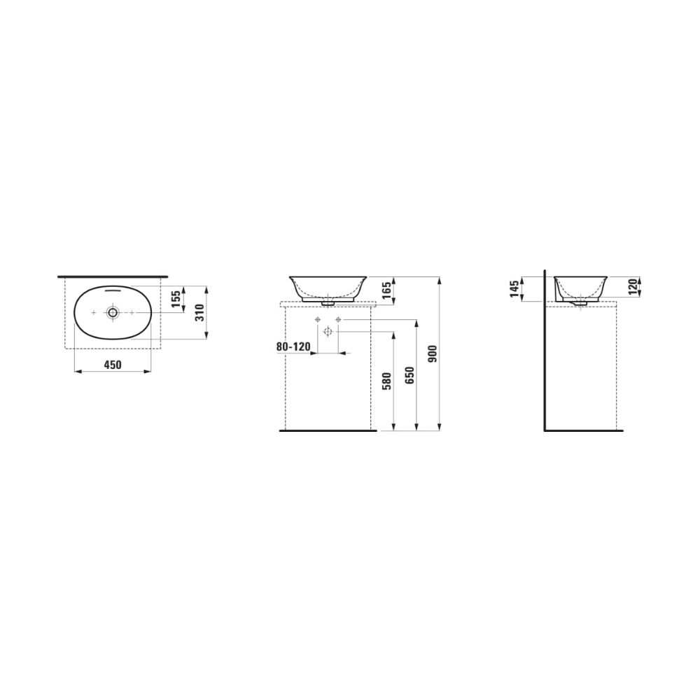 New Classic Countertop Basin - Premium Basins from Laufen - Just GHS4950! Shop now at Kimo in Ghana